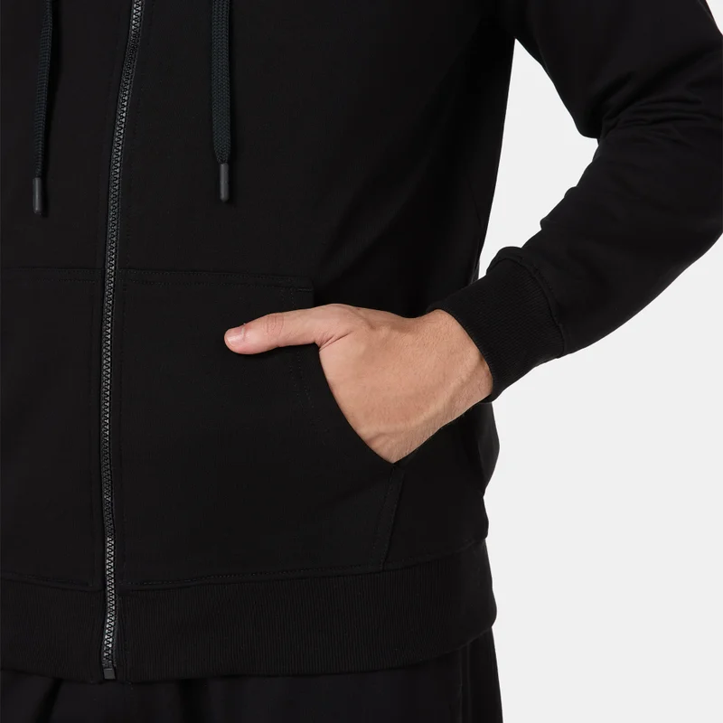 Sun And Sand Sports Black Men's Full-Zip Hoodie for Men | Best Price UAE