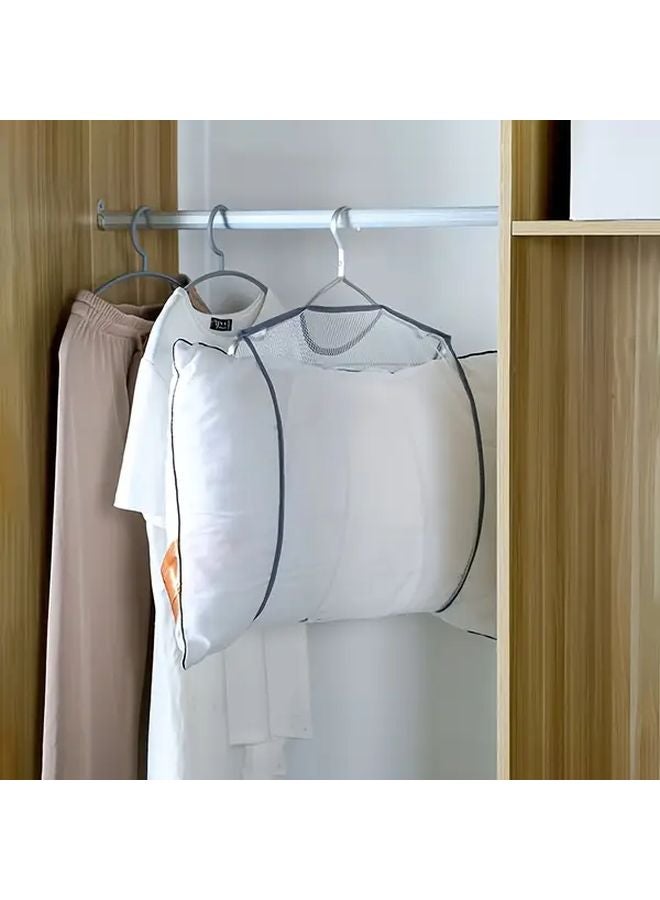 Heavy Duty Laundry Drying Net With Hook Multi Functional Air Circulation Mesh Organizer For Pillows Toys Shoes Clothes Portable Space Saving Drying Rack Ventilated Storage Bag For Travel Random Color - Image 3