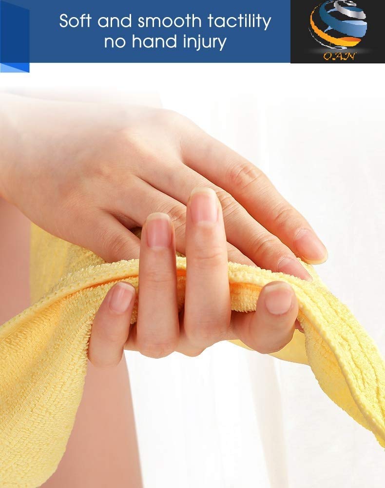 OAN All Purpose Microfiber 340 GSM Cloth for Cleaning, Dusting, Detailing & Polishing (Random Colour, 40X40 cm) - Pack of 6 - Image 5