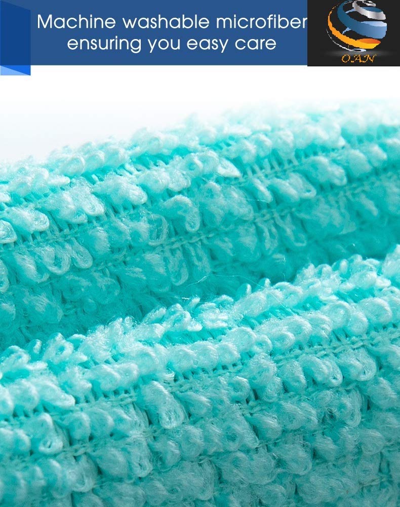 OAN All Purpose Microfiber 340 GSM Cloth for Cleaning, Dusting, Detailing & Polishing (Random Colour, 40X40 cm) - Pack of 6 - Image 4