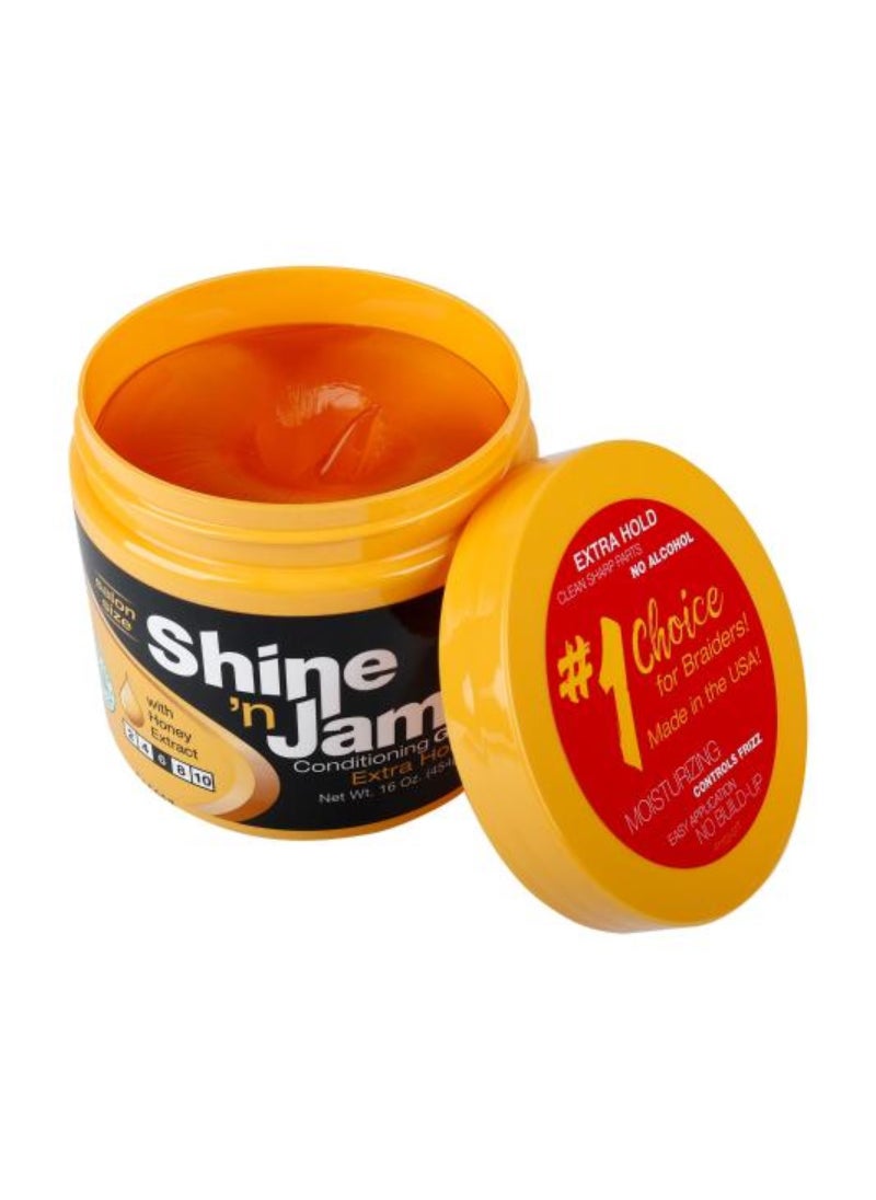Ampro - AMPRO Shine N Jam Conditioning Gel Extra Hold 4 Ounce - Image 1