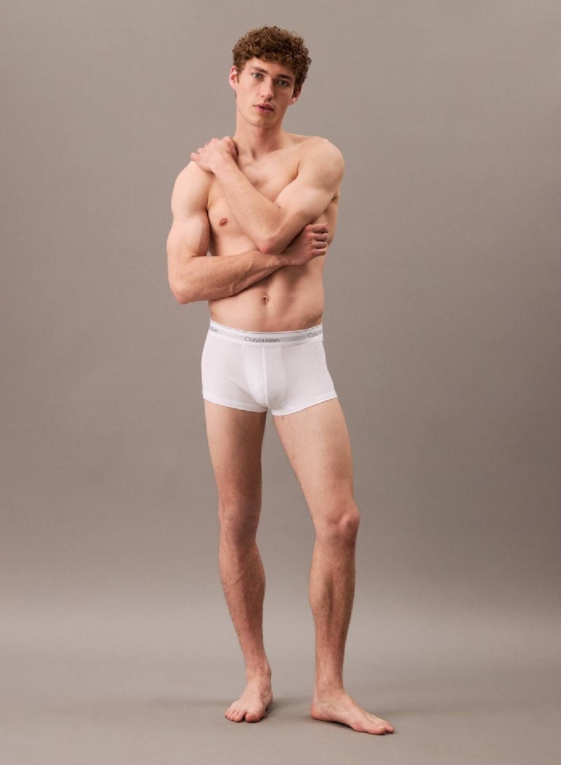 CALVIN KLEIN 3 Pack Low Rise Trunks - Icon Cotton Stretch  - Image 2