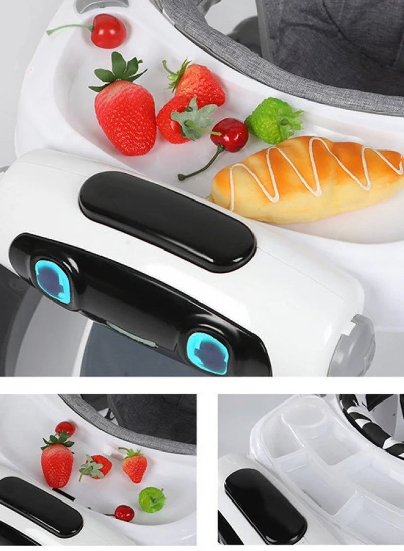 تشيري بيبي مشاية أطفال 2 في 1 مع لعبة موسيقية وصينية طعام - ارتفاع قابل للتعديل، مانعة للانقلاب ومنع تقوس الساقين، عجلات صامتة للأطفال الصغار من 6 إلى 18 شهرًا - Image 2