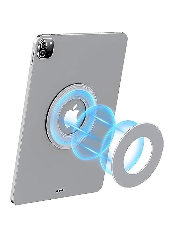 HOOKOR Magnetic Tablet Wall Mount and Holder for Bedroom iPad Holder Mount for car Cradle Magnet for iPad 10th,Tablet Surface,SnapHold Magnetic Sticker for Home,Office,Fridge (White) - Image 1