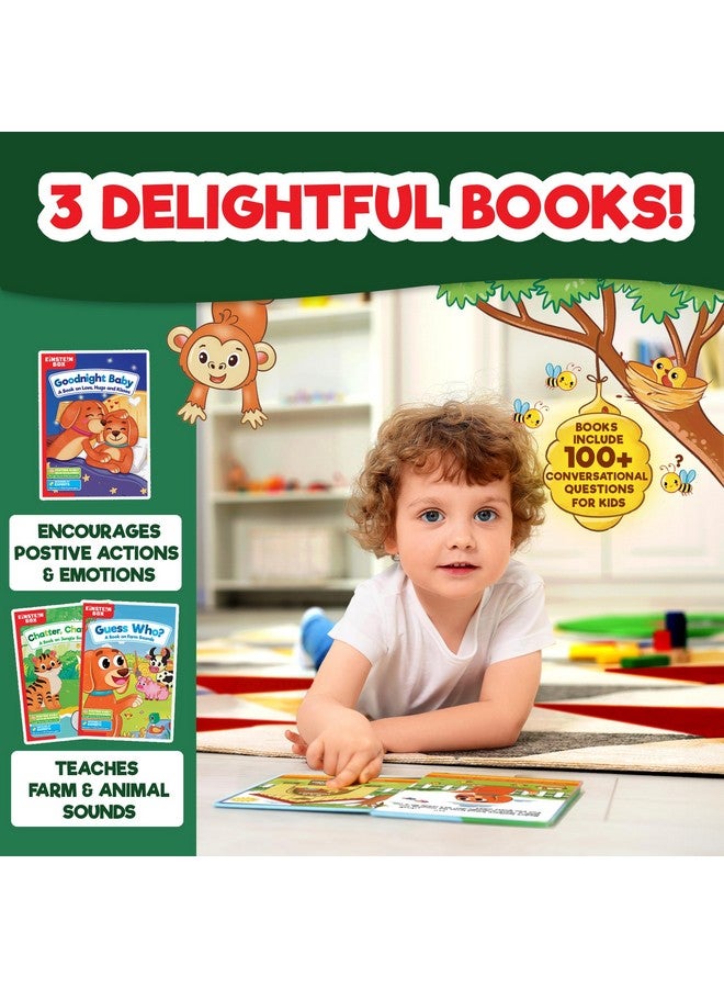 أينشتاين بوكس صندوق أينشتاين - صندوقي الكبير لسرد القصص للأولاد والبنات من عمر سنة، سنتين، ثلاث، أربع، خمس سنوات | ألعاب وهدايا للأطفال بعمر سنة فما فوق | مع كتب قصص وأقنعة لعب تظاهري | تصميم ملون - Image 4