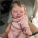 iCradle Lovely Real Look Reborn Baby Doll Girl 20inch 50cm Vinyl Silicone Baby Doll Cloth Body Realistic Newborn Doll Gift Toy for Ages 3 Pink Outfit Sleeping Doll - Image 4
