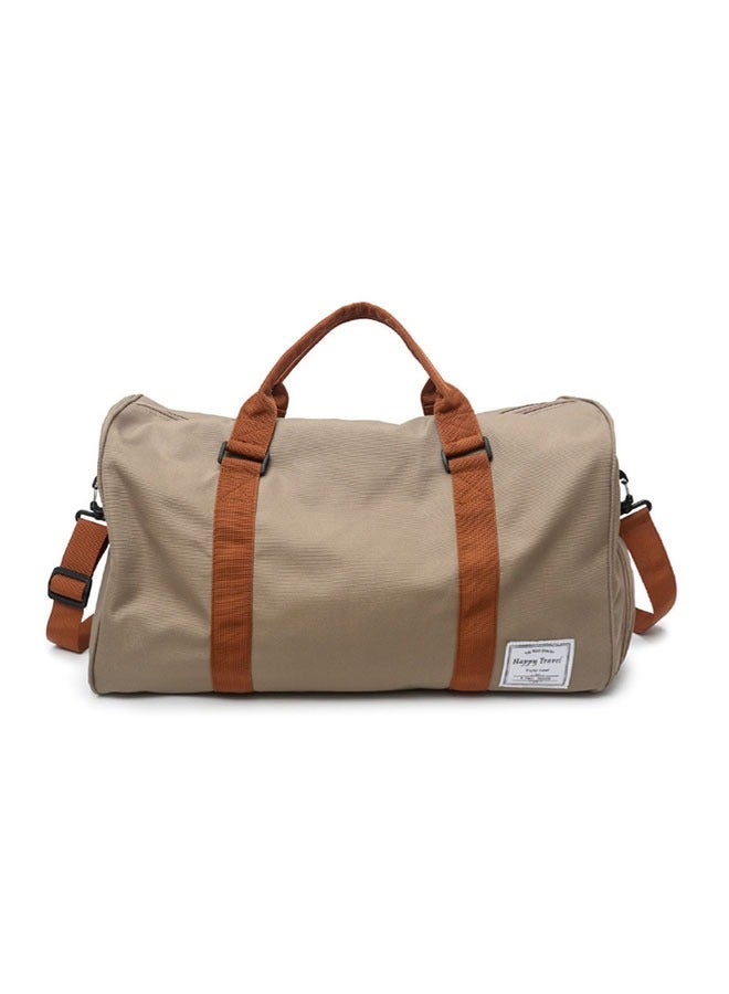 وهاواي Lightweight Sports Gym Bag with Shoes Compartment Gym Duffel Bag Overnight Shoulder Bag Yoga Bag Travel Bags for Men and Women Khaki - Image 1