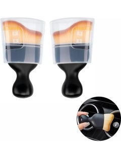 Car Interior Cleaning Tool Brush with Cover, Car Detailing Brushes, Auto Interior Soft Hair Removal Brush, Car Brush, Car Cleaning Brush, Car Interior Cleaning Tool Brush 2Pcs