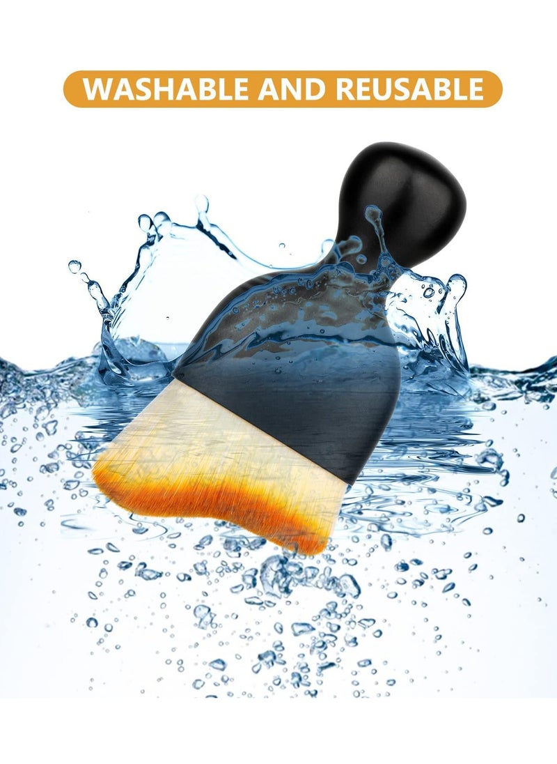 Generic - Car Interior Cleaning Tool Brush with Cover, Car Detailing Brushes, Auto Interior Soft Hair Removal Brush, Car Brush, Car Cleaning Brush, Car Interior Cleaning Tool Brush 2Pcs - Image 1