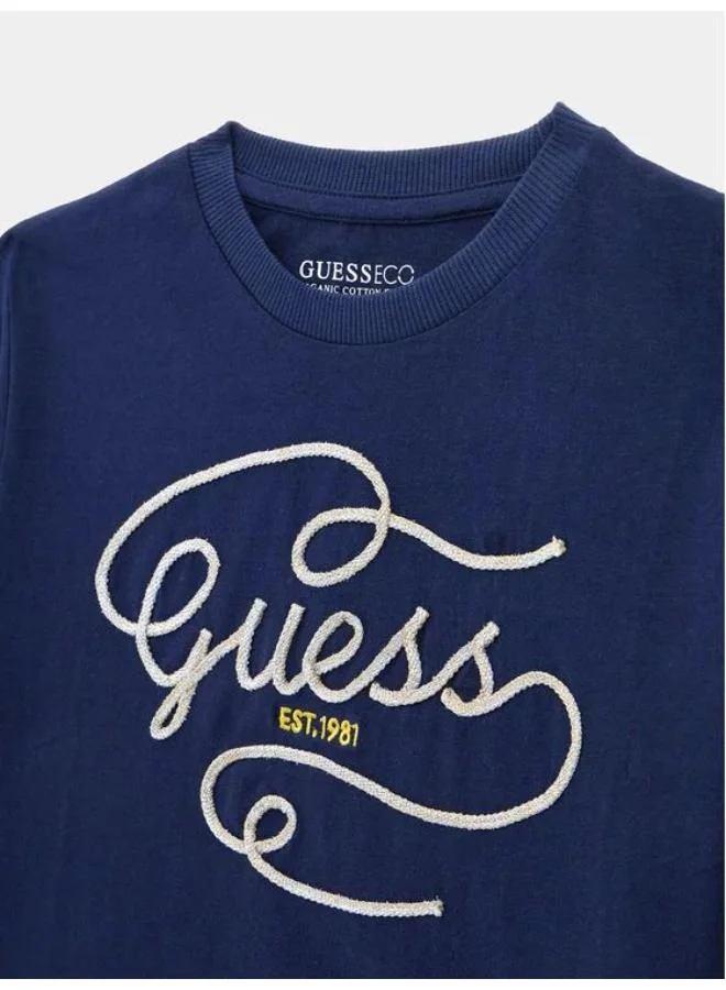 GUESS Kids Graphic  Crew Neck T-Shirt