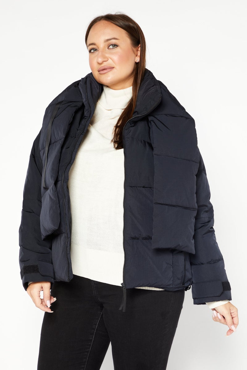 Adidas Women Sportswear Fit Long Sleeve Outdoor Jacket, Black - Image 1