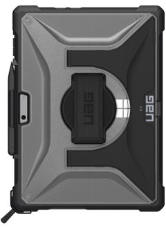 Urban Armor Gear UAG Plasma Microsoft Surface Pro 11 / 10 / 9 Case Built-in Kickstand with Hand & Shoulder Strap Pen Holder Rugged Heavy Duty Protective cover - Black | Ice  - Image 3