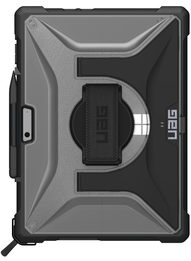 Urban Armor Gear - UAG Plasma Microsoft Surface Pro 11 / 10 / 9 Case Built-in Kickstand with Hand & Shoulder Strap Pen Holder Rugged Heavy Duty Protective cover - Black | Ice - Image 1