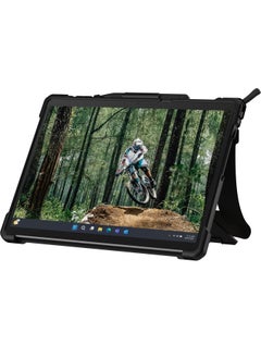 Urban Armor Gear UAG Plasma Microsoft Surface Pro 11 / 10 / 9 Case Built-in Kickstand with Hand & Shoulder Strap Pen Holder Rugged Heavy Duty Protective cover - Black | Ice  - Image 5