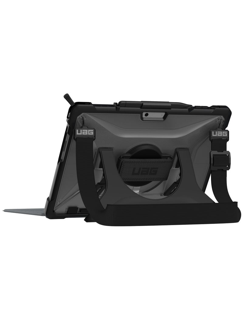 Urban Armor Gear - UAG Plasma Microsoft Surface Pro 11 / 10 / 9 Case Built-in Kickstand with Hand & Shoulder Strap Pen Holder Rugged Heavy Duty Protective cover - Black | Ice - Image 1