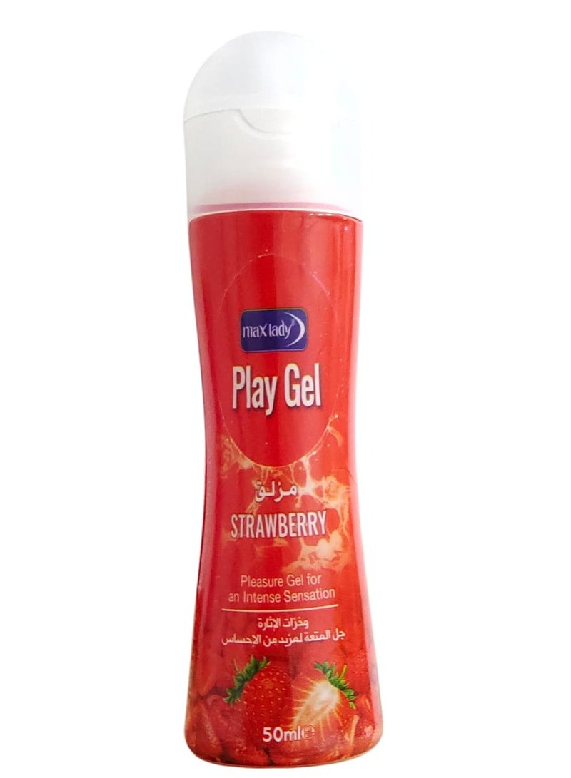 Max Lady Play Gel Strawberry 50ml 