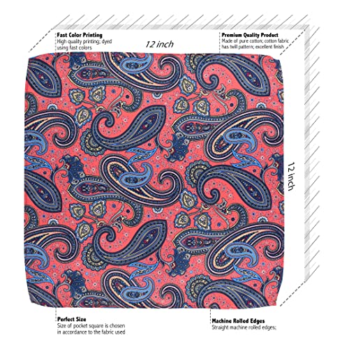 Peluche Paisley Mark Pocket Square For Men - Image 4