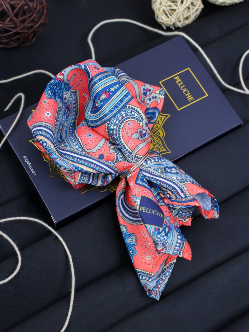 Peluche Paisley Mark Pocket Square For Men - Image 2
