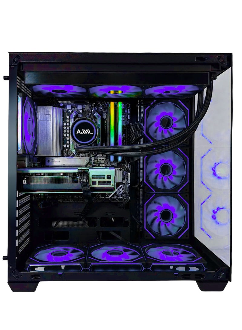 أجيال كمبيوتر ألعاب RTX 5070 – معالج Intel i9-14900KF | ذاكرة 16GB DDR5 | كرت شاشة GeForce RTX 5070 12GB | تخزين 1TB NVMe | تبريد سائل 360mm | مزود طاقة 850W | واي فاي وبلوتوث | ويندوز 11 برو | ضمان سنة داخل الإمارات RTX 5070 Gaming PC – Intel i9-14900KF - Image 1