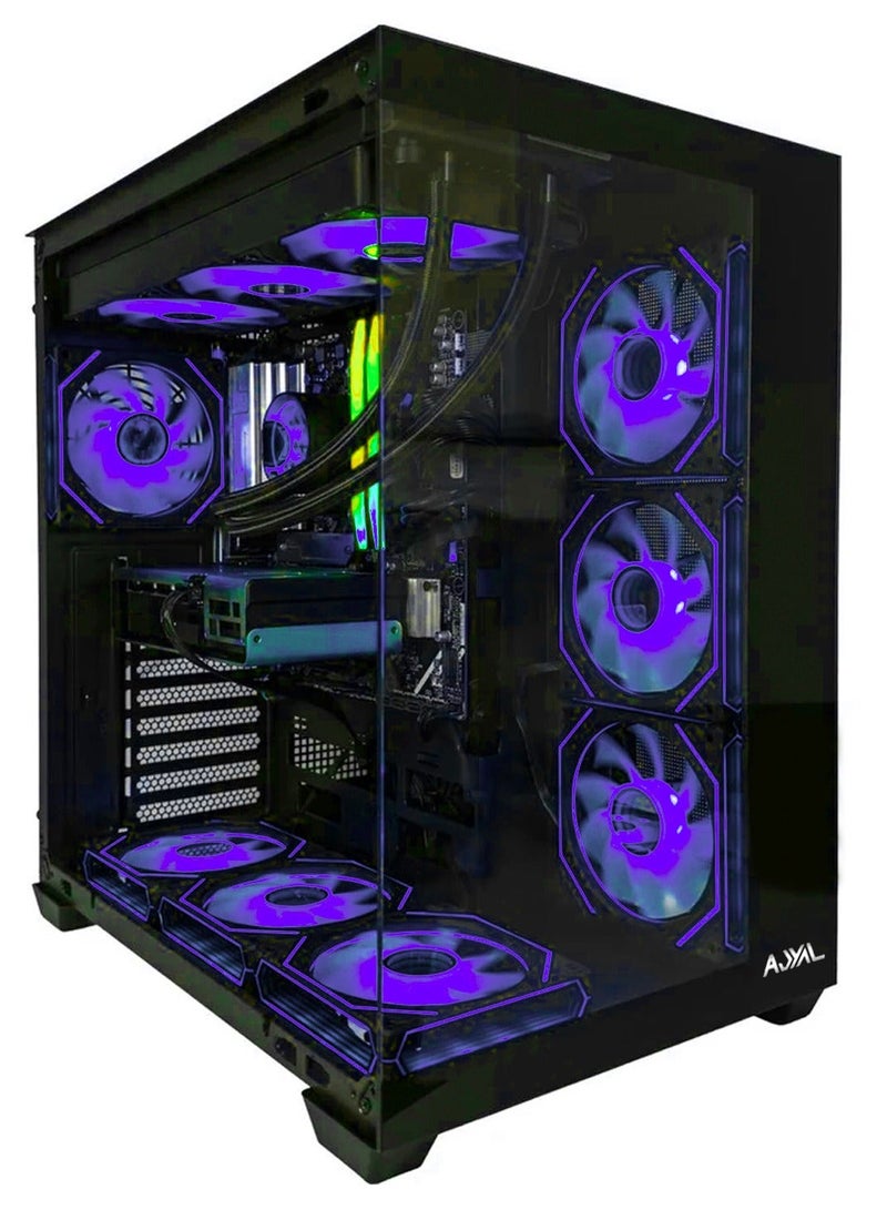 أجيال كمبيوتر ألعاب RTX 5070 – معالج Intel i9-14900KF | ذاكرة 16GB DDR5 | كرت شاشة GeForce RTX 5070 12GB | تخزين 1TB NVMe | تبريد سائل 360mm | مزود طاقة 850W | واي فاي وبلوتوث | ويندوز 11 برو | ضمان سنة داخل الإمارات RTX 5070 Gaming PC – Intel i9-14900KF - Image 2