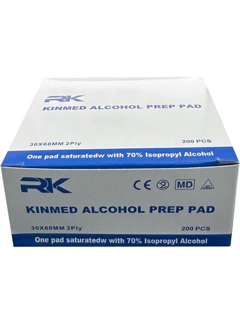 Kinmed Medical Alcohol Swabs, 200 Count - Image 2