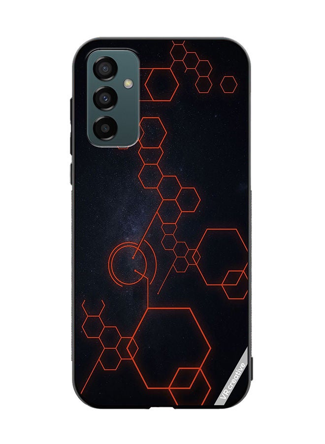VR CREATIVE Protective Case Cover For Samsung Galaxy M23 Abstract Hexagon Design Multicolour - Image 1