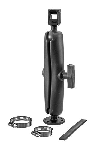 MotorGuide 8M4000978 Ram® Mount Trolling Motor Stabilizer — Shock Absorption Protects Stowed Trolling Motors — Long, Black, One Size - Image 1