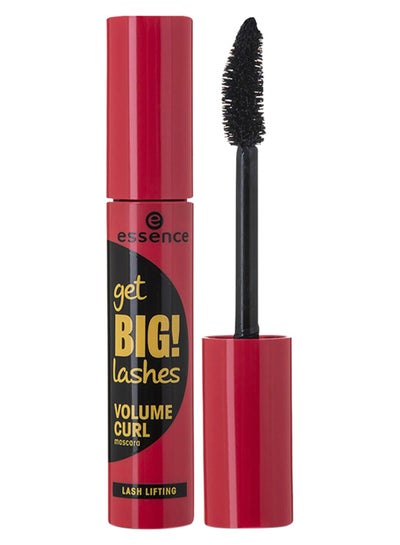Essence Get Big Lashes Volume Curl Mascara Black | Longlasting Volume & Curl | Smudgeproof & Lightweight Formula | Bold Look for Thick Eyelashes | Vegan Makeup Beauty | 12ml Black