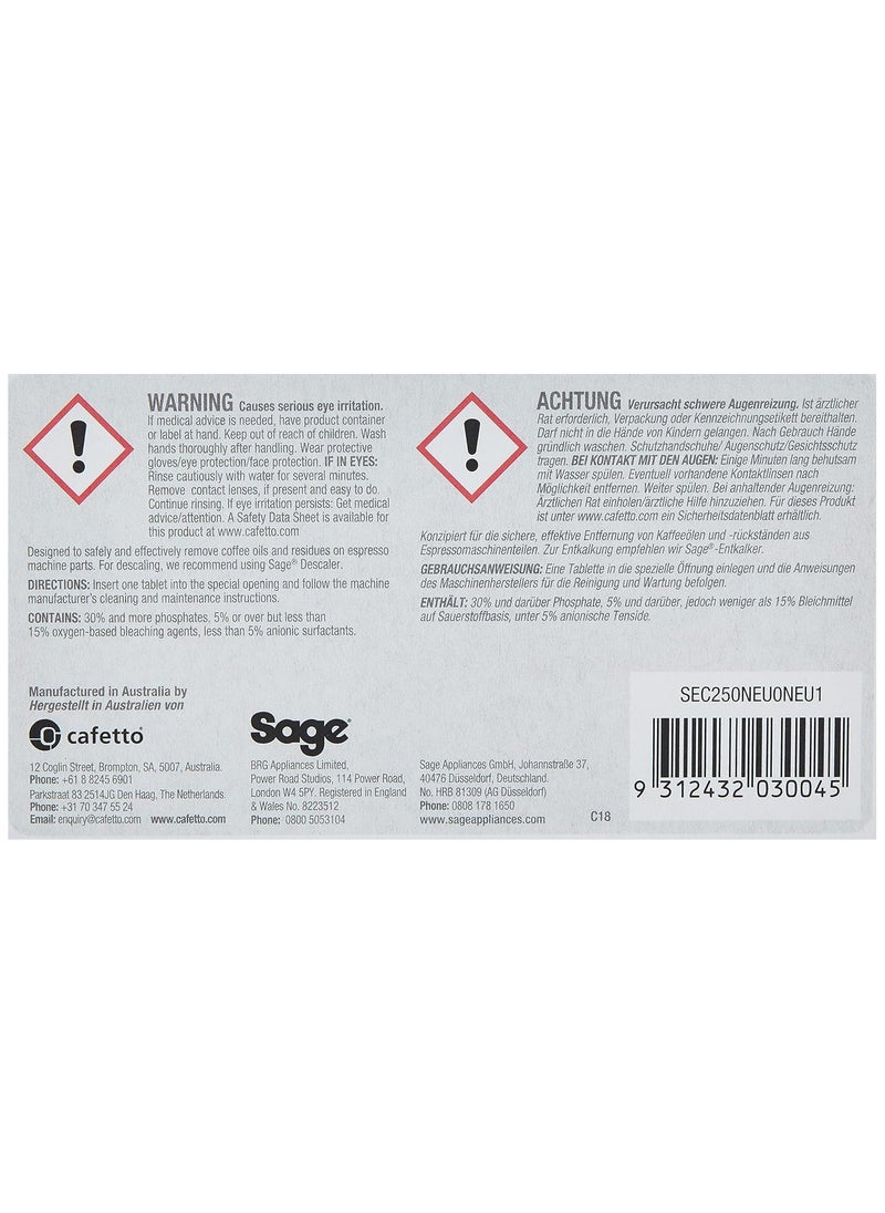 Sage - Sage - Espresso Cleaning Tablets - Removes Coffee Oils & Residues from all Sage Espresso Machines, 8 Count (Pack of 1) - Image 1