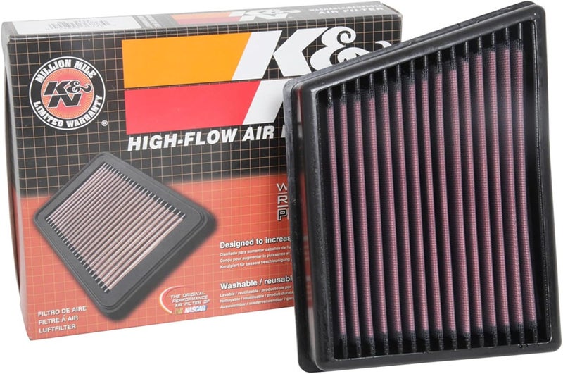 K&N Replacement Air Filter for Ford Fiesta VII, Ecoboost Ecosport 1.0, Tourneo Courier, and Transit Connect 1.5 D (2017) - Image 1