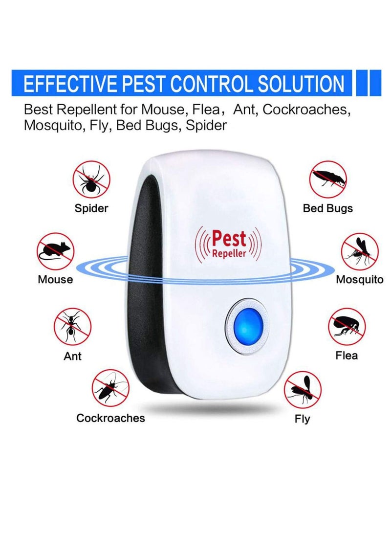 Electronic Ultrasonic Pest Repeller Indoor Plug in Repellent for Mice Cockroach Spider Ant Mosquito Bug Insect