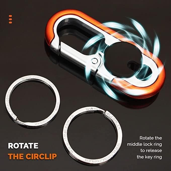 comfrt Men's Car Key Chain - [2023 NEW] Anti-Loss Keychain - Heavy Duty Car Keychain Organizer - Double Ring Design - Image 3