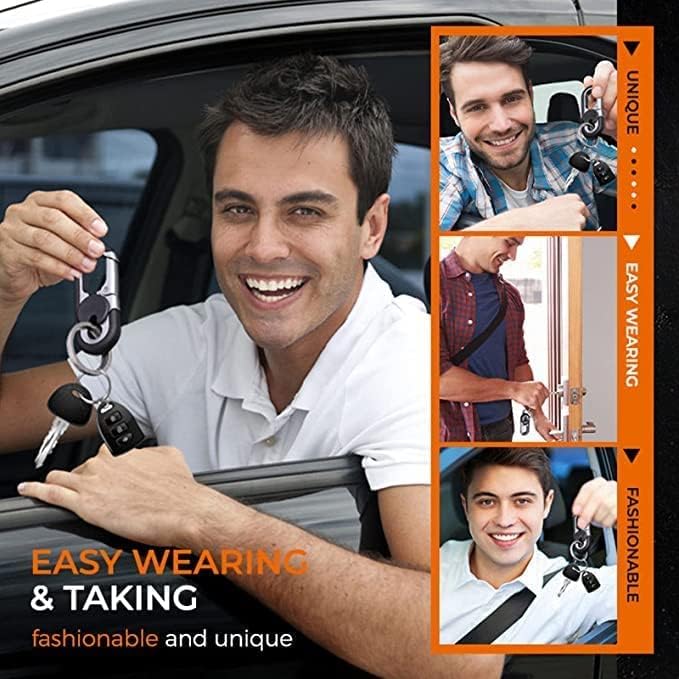 comfrt Men's Car Key Chain - [2023 NEW] Anti-Loss Keychain - Heavy Duty Car Keychain Organizer - Double Ring Design - Image 4