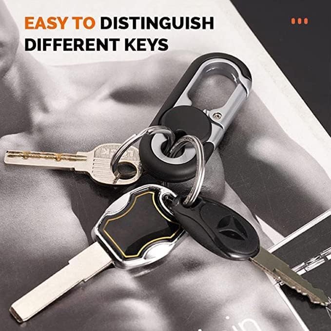 comfrt Men's Car Key Chain - [2023 NEW] Anti-Loss Keychain - Heavy Duty Car Keychain Organizer - Double Ring Design - Image 5