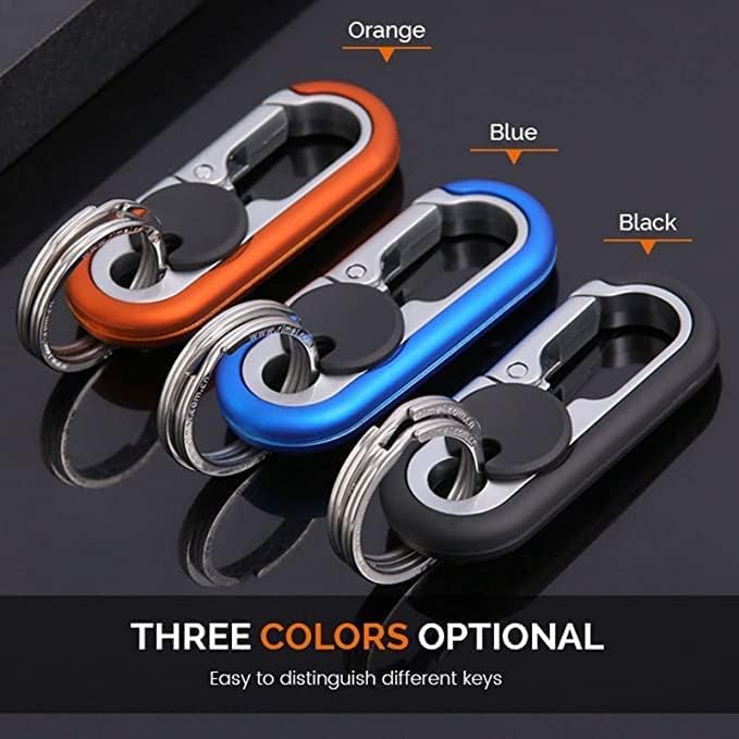 comfrt Men's Car Key Chain - [2023 NEW] Anti-Loss Keychain - Heavy Duty Car Keychain Organizer - Double Ring Design - Image 2