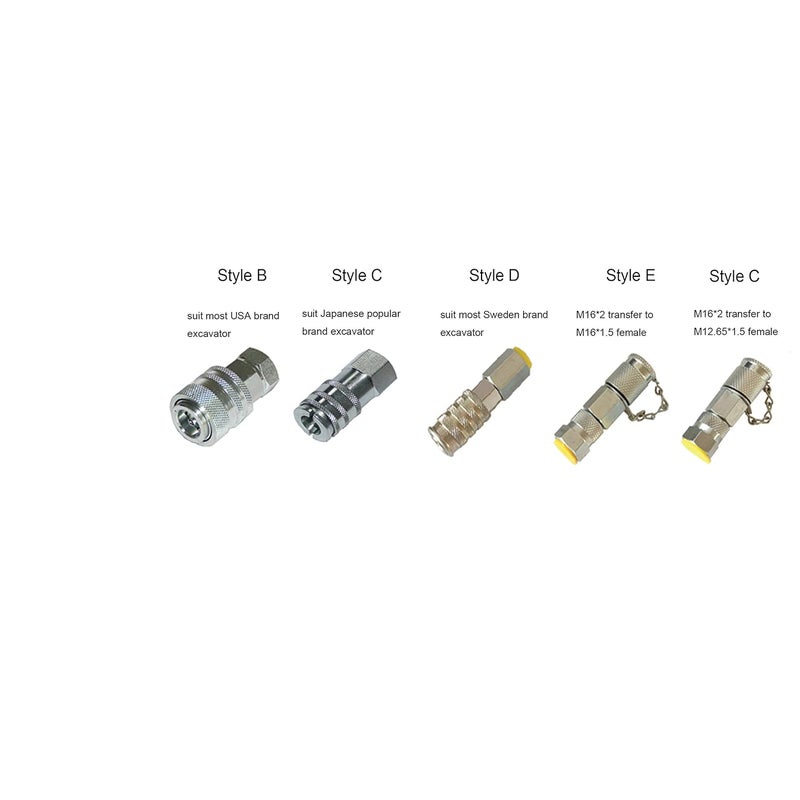 XZT XZT 18 Pack Hydraulic Pressure Tester Coupling KitQuick couplingsHydraulic Test Parts for USA Brand Excavator Construction Machinery  - Image 2