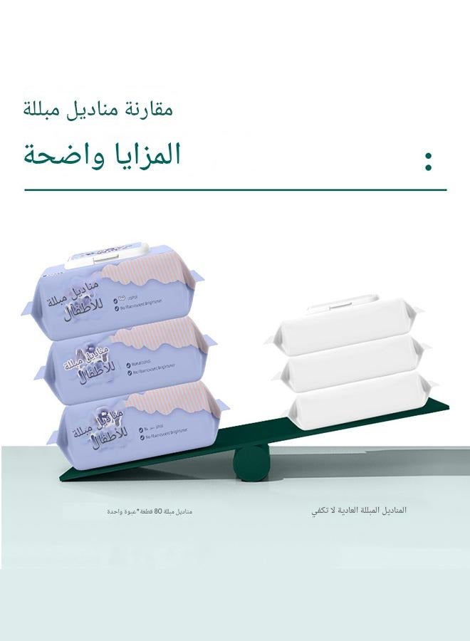 tangs tangs 99.9% Water Wet Wipes Baby Wipes,Unscented For Sensitive Skin,480pcs (80 Sheets * 6 Packs), Newborn & Kids Gentle Skin Care, R0 Pure Water, Antibacterial Essence, Hypoallergenic, No Harsh Chemicals, Flip-Top Lid for Moisture Lock - Image 5