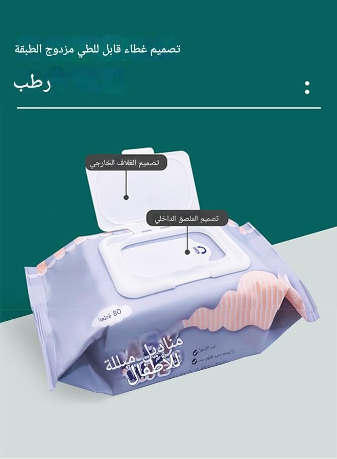 tangs tangs 99.9% Water Wet Wipes Baby Wipes,Unscented For Sensitive Skin,480pcs (80 Sheets * 6 Packs), Newborn & Kids Gentle Skin Care, R0 Pure Water, Antibacterial Essence, Hypoallergenic, No Harsh Chemicals, Flip-Top Lid for Moisture Lock - Image 4