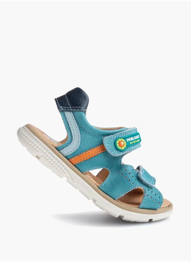 بابلوسكي Boys' Textured Floaters with Hook and Loop Closure