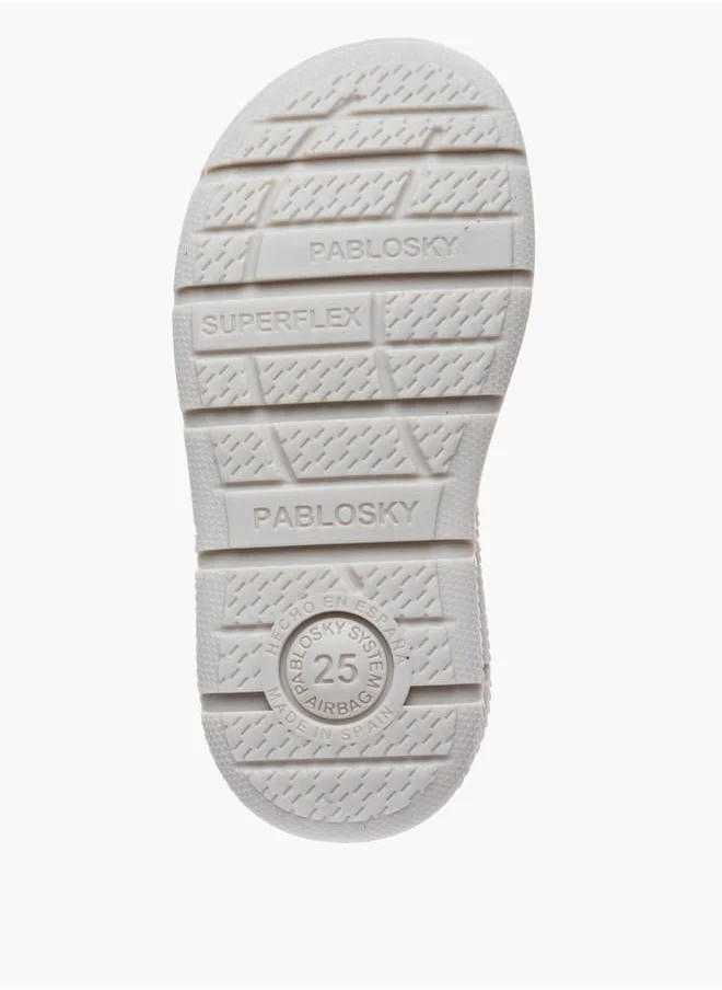 بابلوسكي Boys' Textured Floaters with Hook and Loop Closure
