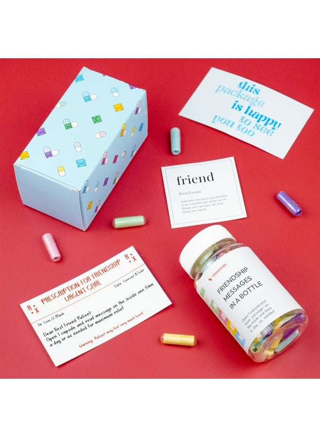 Sensemory 50 Friendship Capsule Messages in a Bottle for Women, BFF, Sister Gifts, Bestie, Ideas for Friends, Sympathy Gifts, for Women & Men, Just Friends. - Image 3
