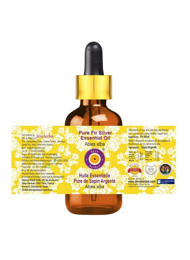 Deve Herbes Fir Silver Essential Oil (Abies alba) with Glass Dropper Pure | Non-Sticky | Non-greasy | Lightweight | Men & Women | All Skin Types | Steam Distilled 100ml - Image 3