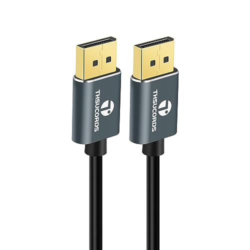 Thsucords DisplayPort Cable 1.6FT, Certified Ultra Slim & Thin 8K 4K Display Port 1.4 Cable for 8K@60Hz, 4K@144Hz 32.4Gbps for Laptop,PC,Monitor - Image 4