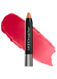 MOODmatcher Twist Stick Original Color-Change Lipstick, Red-12 Hour Long Wear, Waterproof, Ultra Hydrating With Aloe & Vitamin E, Smudgeproof, faderproof & Kissproof (Orange)