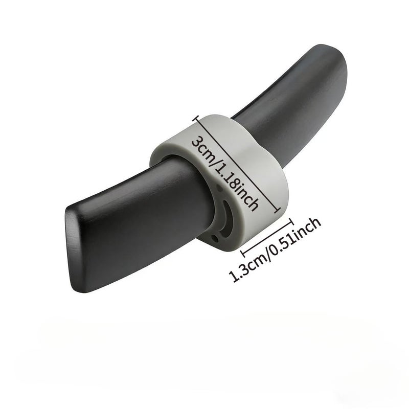 Grey Door Silencer Rings 6 Pieces Soft Shock Absorbing Protect Walls Easy Install - Image 3