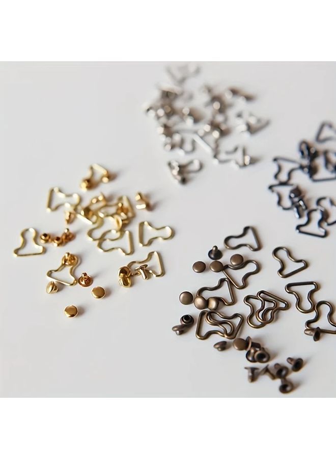 Golden Mini Overall Buckles 10pcs Heavy Duty Fasteners for Doll Clothes Sewing Crafts - Image 4