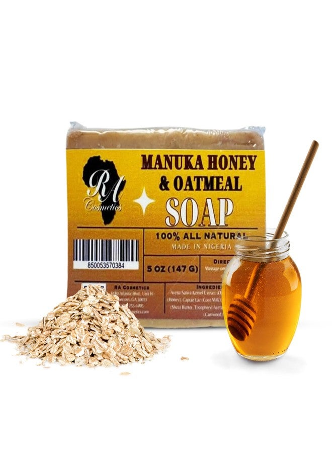 RA COSMETICS Manuka Honey & Oatmeal Bar Soap 5oz - Image 1