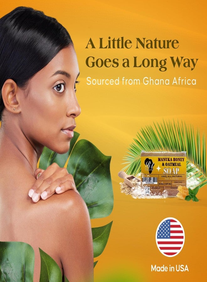 RA COSMETICS Manuka Honey & Oatmeal Bar Soap 5oz - Image 3