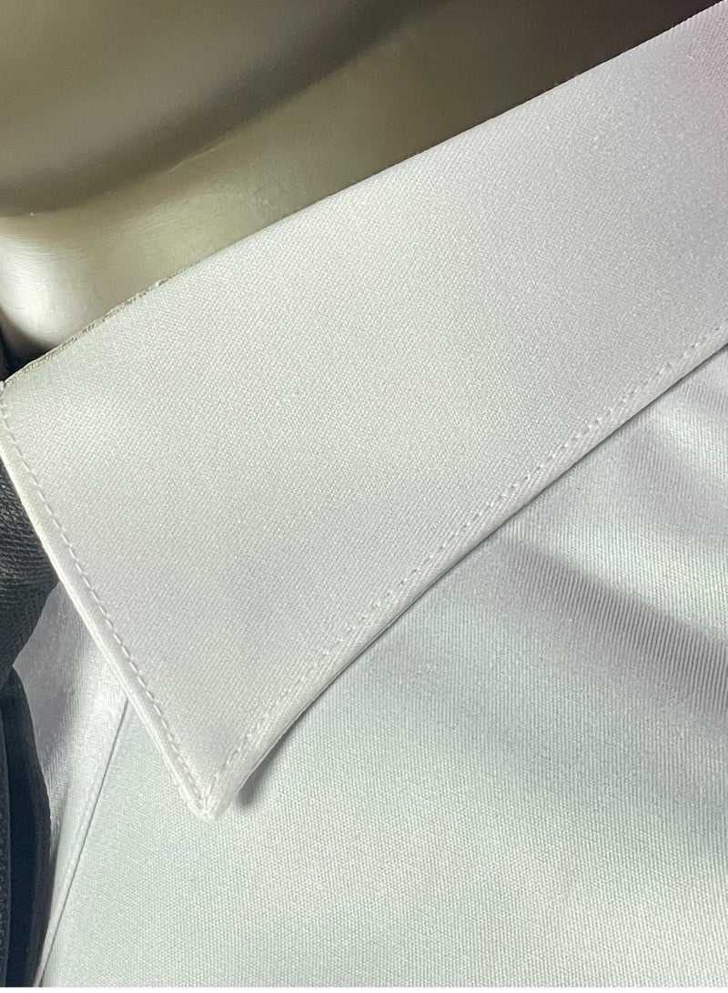 Pro Pilot zone Men's Short-Sleeve Pilot Shirt – American Lycra – White  - Image 5