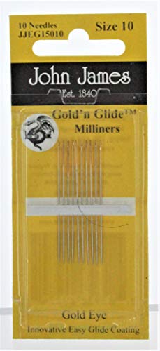 Colonial Needle Gold'N Glide Milliners Needles -Size 10 10/Pkg - Image 1